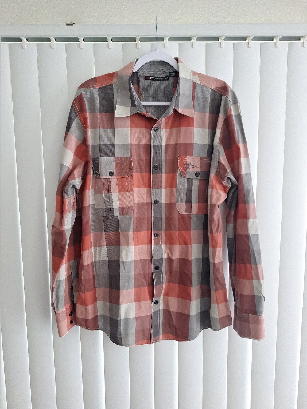 Projek RAW Plaid Button Front Shirt